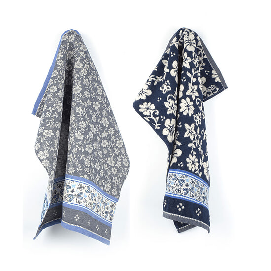 thee- en keukendoek set dragonfly Blauw 1