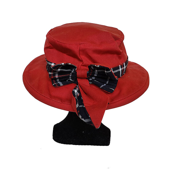 Thelma Wax Hoed Rood / Blauw