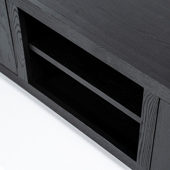 TV meubel Helsinki 2-drs 160cm zwart 4