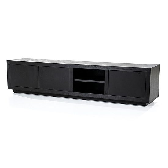 TV meubel Helsinki 2-drs 200cm 1 lade zwart 2