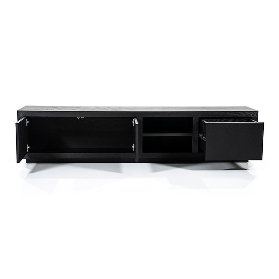 TV meubel Helsinki 2-drs 200cm 1 lade zwart 3