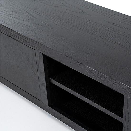 TV meubel Helsinki 2-drs 200cm 1 lade zwart 5