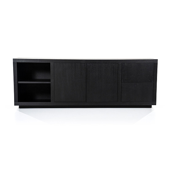 Dressoir Helsinki 2-drs 200cm 2 laden zwart 1