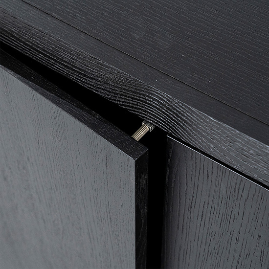 Dressoir Helsinki 2-drs 200cm 2 laden zwart 2