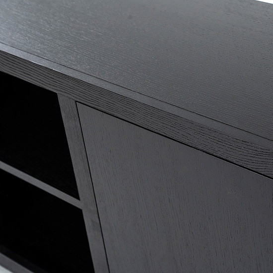 Dressoir Helsinki 2-drs 200cm 2 laden zwart 4