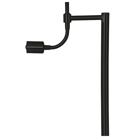 Vloerlamp Calgary mat zwart met led