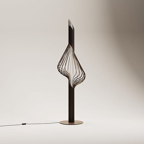 Vloerlamp Elba Platinum (incl. lampenbol) 