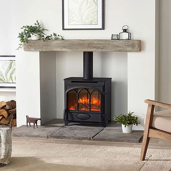 Vrijstaande elektrische haard Charlton Jendrick  1