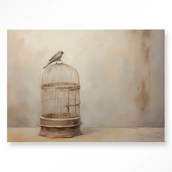 Wandkleed Birdy 80x110 cm 1
