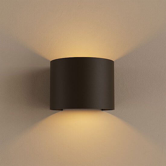 Wandlamp Bari Rond Platinum Incl. lamp