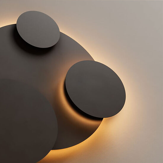 Wandlamp Iseo Platinum incl. Ledstrip 