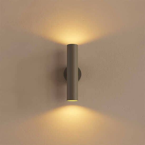 Wandlamp Riva koker quartz