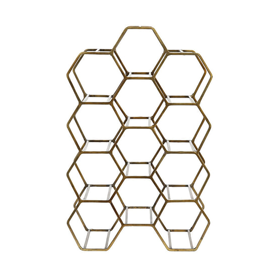 Wijnrek Salbris 12 flessen antiekbrons 1