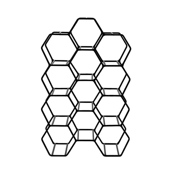 Wijnrek Salbris 12 flessen zwart 1