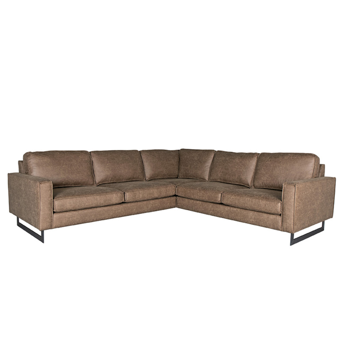 Hoekbank Arezzo - Taupe - Microfiber - 2-Zits + Hoek + 2-Zits Hoekbank Arezzo - Taupe - Microfiber - 2-Zits + Hoek + 2-Zits