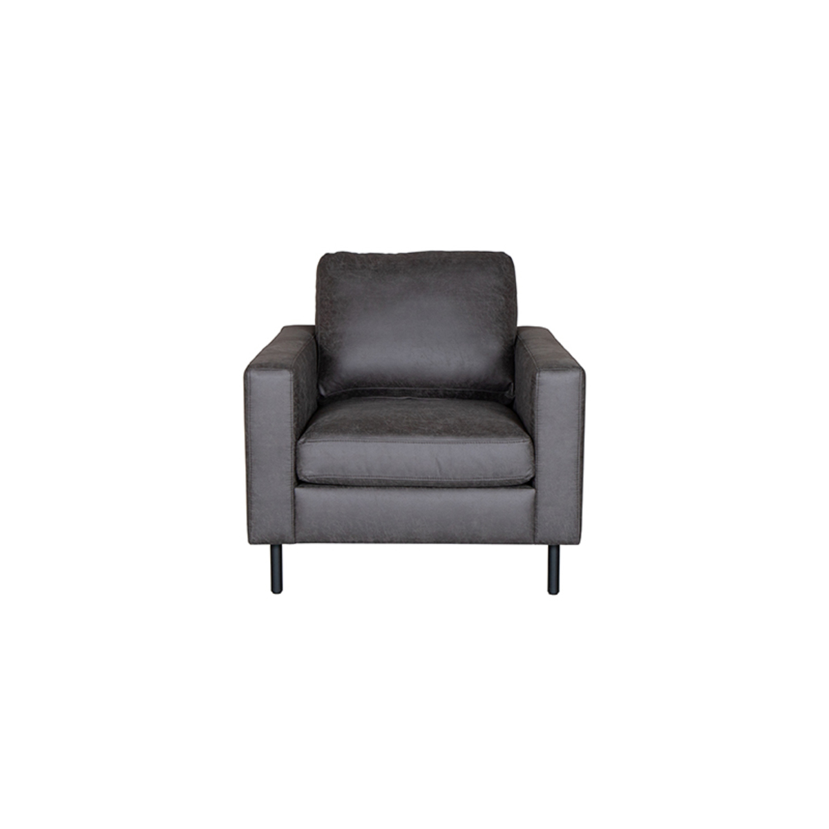 Bank Genua - Antraciet - Microfiber - 1-Zits Bank Genua - Antraciet - Microfiber - 1-Zits