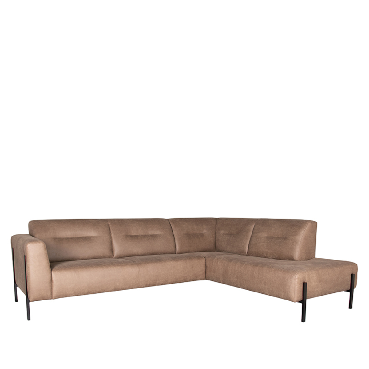 Bank Napoli 2.5-Zits + Ottomane - Taupe - Microleder Bank Napoli 2.5-Zits + Ottomane - Taupe - Microleder