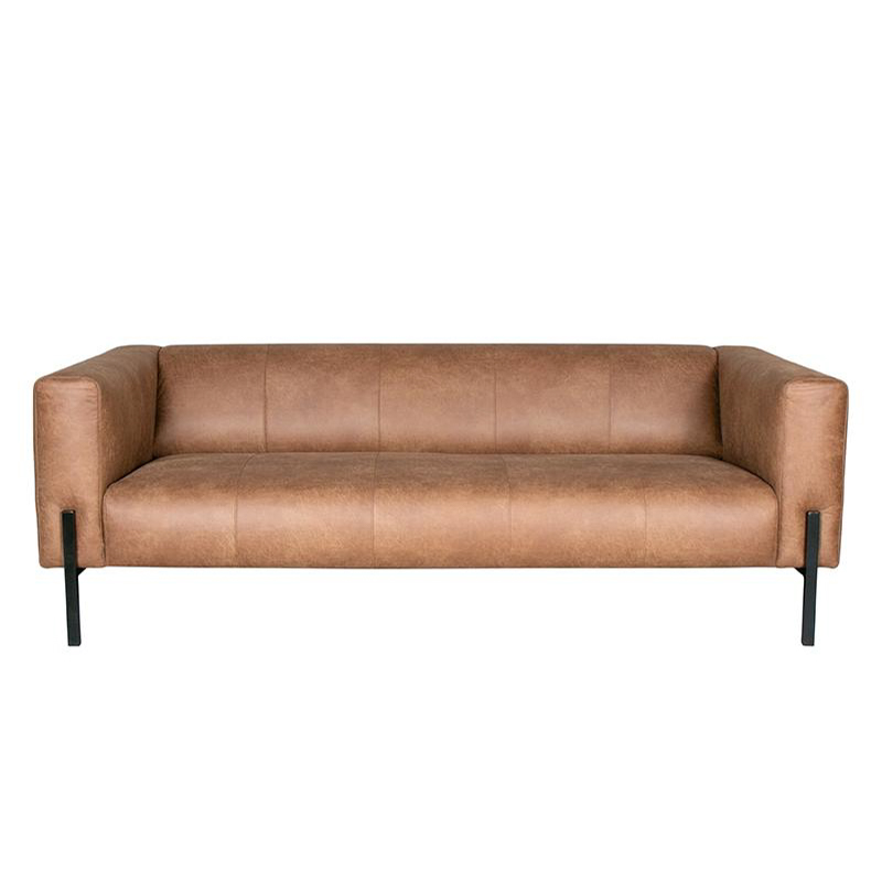 Bank Palermo - Cognac - Leder - 3-Zits Bank Palermo - Cognac - Leder - 3-Zits