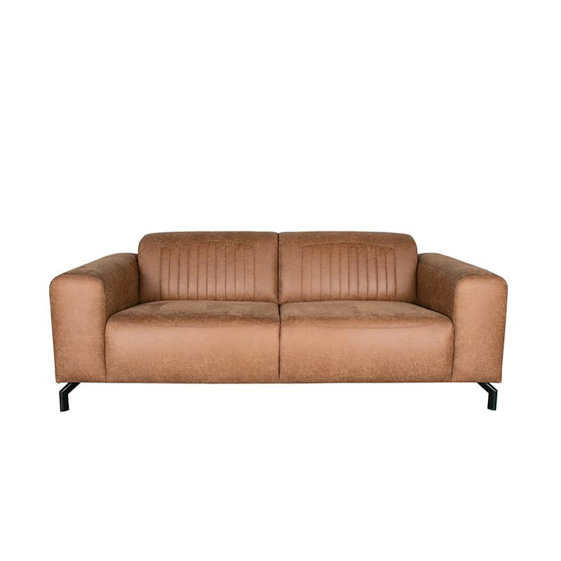 Bank Trento - Cognac - Microfiber - 2-Zits Bank Trento - Cognac - Microfiber - 2-Zits