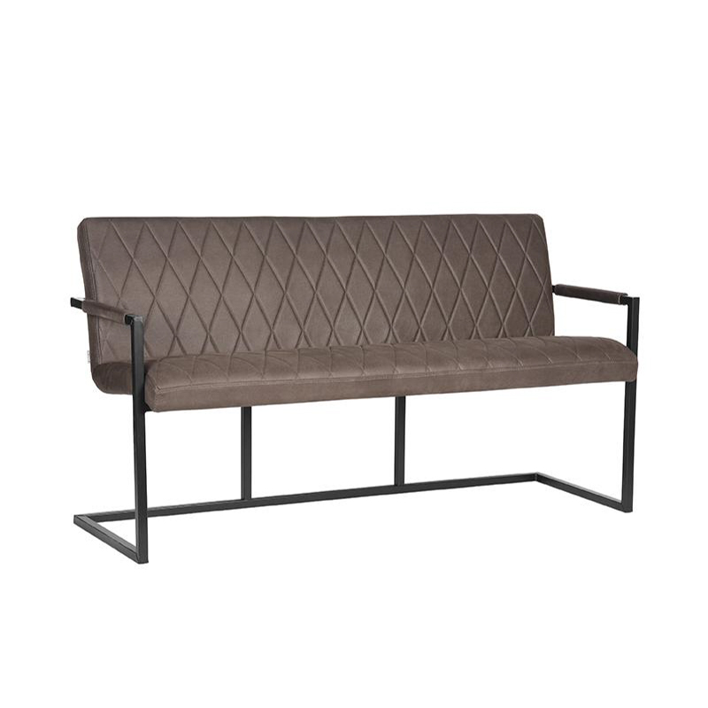 Eetkamerbank Denmark - Antraciet - Microfiber - 155 cm Eetkamerbank Denmark - Antraciet - Microfiber - 155 cm
