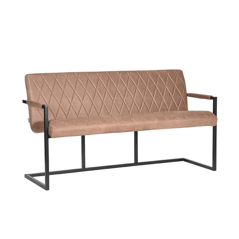 Eetkamerbank Denmark - Stone - Microfiber - 155 cm Eetkamerbank Denmark - Stone - Microfiber - 155 cm