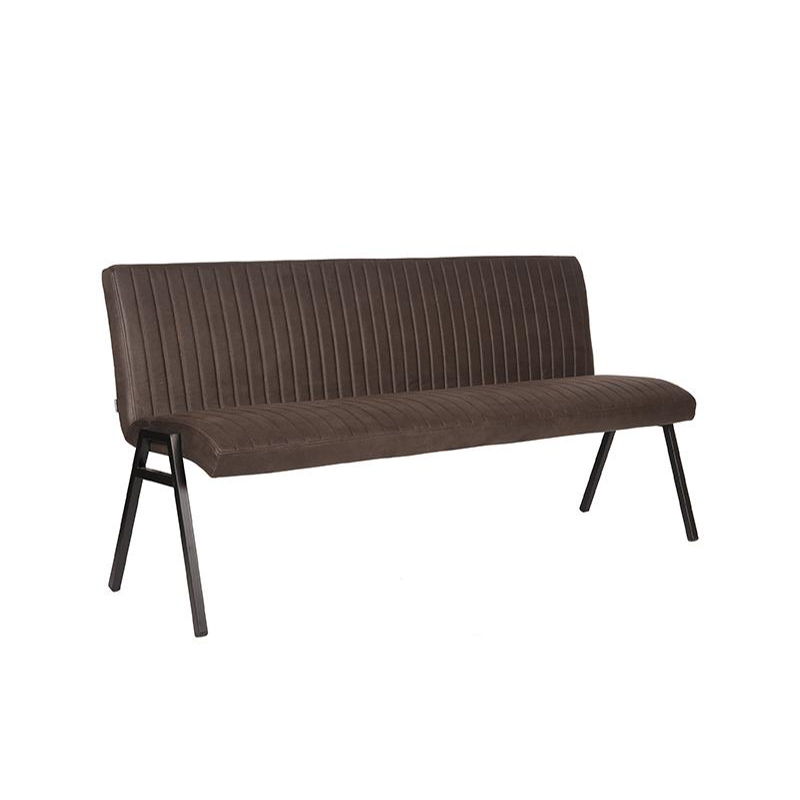 Eetkamerbank Matz - Antraciet - Microfiber - 175 cm Eetkamerbank Matz - Antraciet - Microfiber - 175 cm