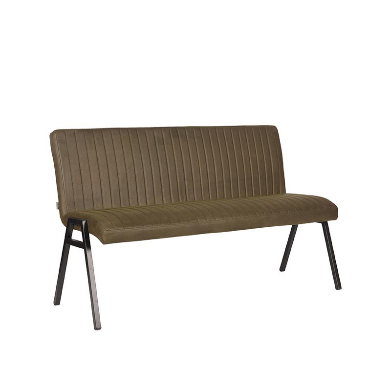 Eetkamerbank Matz - Army green - Microfiber - 145 cm Eetkamerbank Matz - Army green - Microfiber - 145 cm