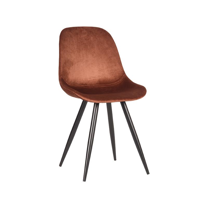 Eetkamerstoel Capri - Rust - Fluweel Eetkamerstoel Capri - Rust - Fluweel