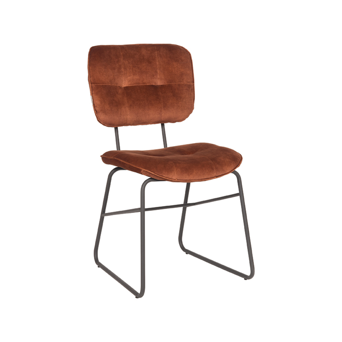 Eetkamerstoel Dez - Rust - Velours Eetkamerstoel Dez - Rust - Velours