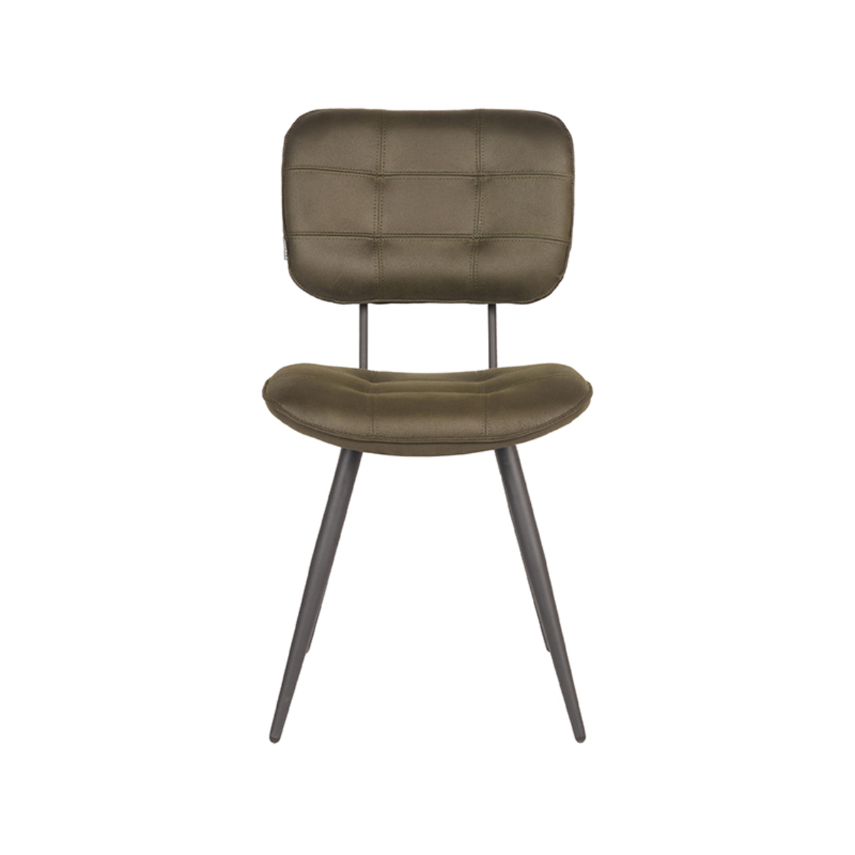 Eetkamerstoel Gus - Army green - Microfiber Eetkamerstoel Gus - Army green - Microfiber
