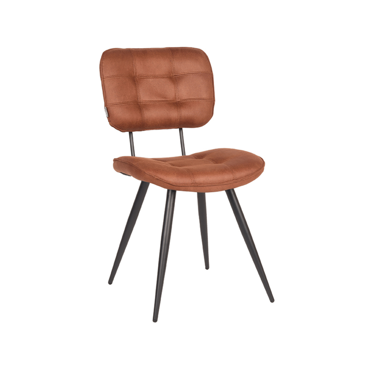 Eetkamerstoel Gus - Cognac - Microfiber Eetkamerstoel Gus - Cognac - Microfiber