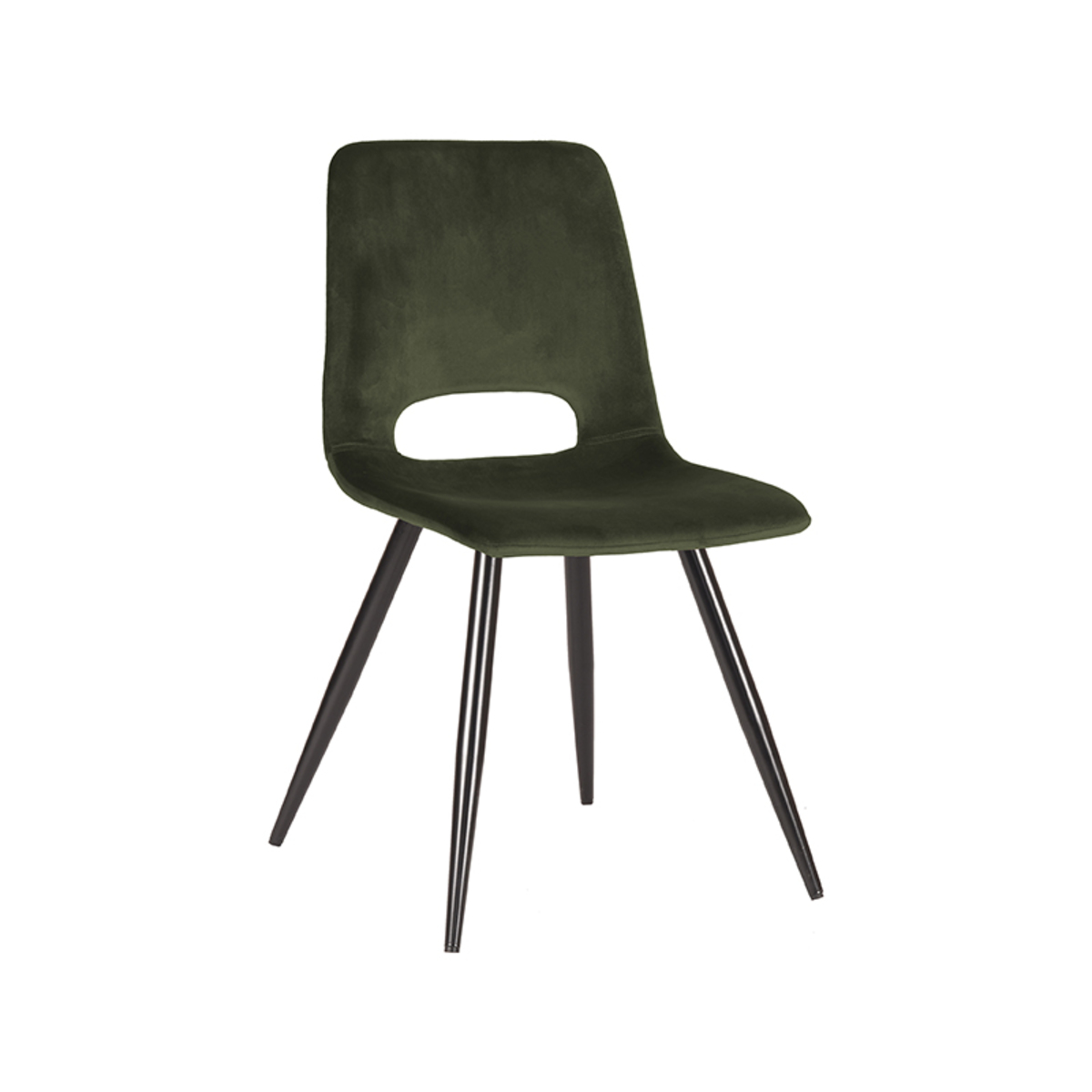 Eetkamerstoel Josh - Army green - Fluweel Eetkamerstoel Josh - Army green - Fluweel