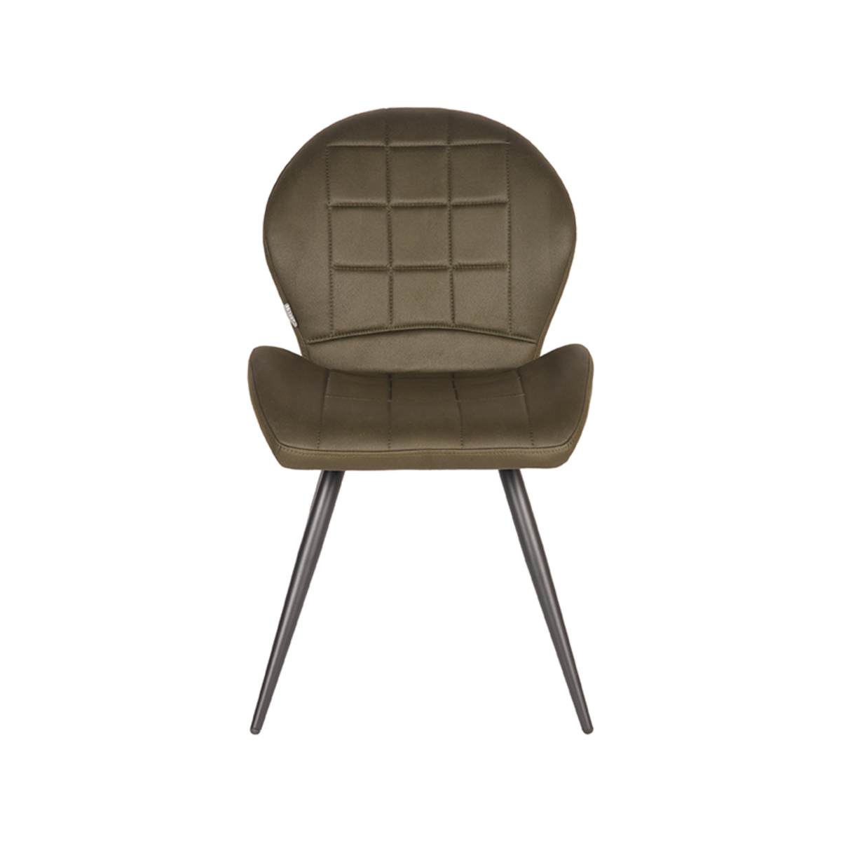 Eetkamerstoel Sil - Army green - Microfiber Eetkamerstoel Sil - Army green - Microfiber