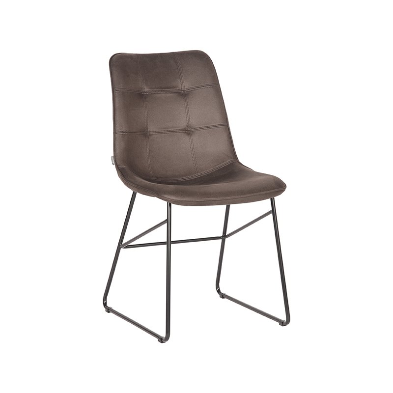 Eetkamerstoel Slim - Antraciet - Microfiber Eetkamerstoel Slim - Antraciet - Microfiber