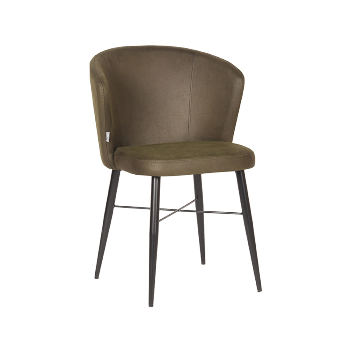 Eetkamerstoel Wave - Army green - Microfiber Eetkamerstoel Wave - Army green - Microfiber