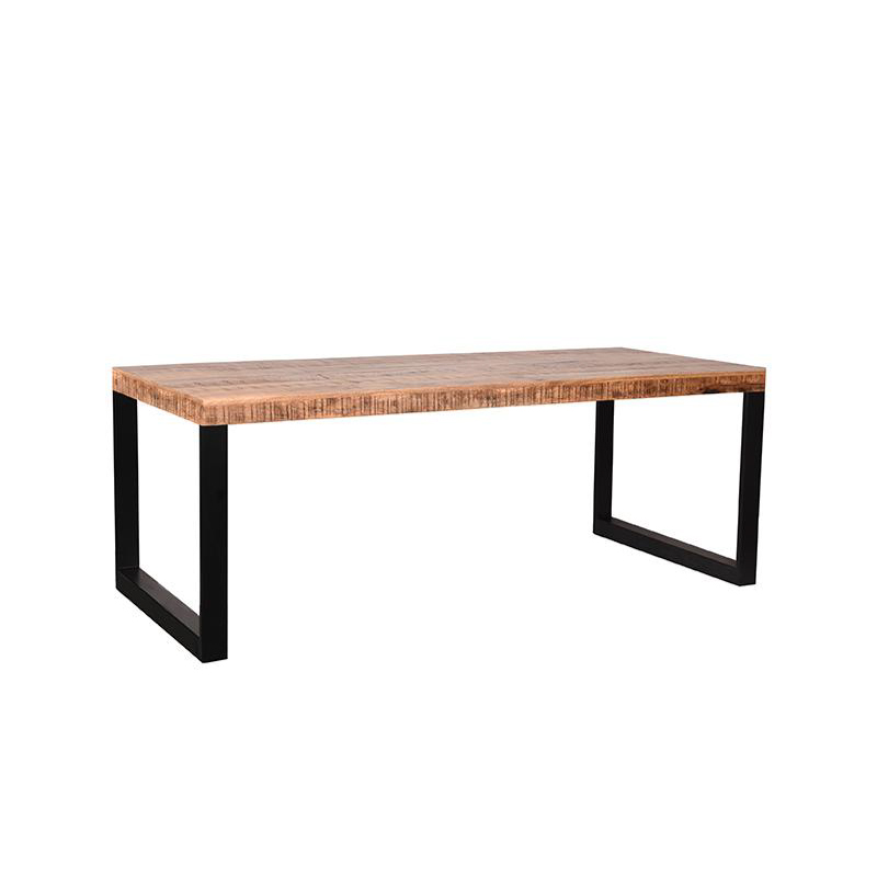 Eetkamertafel Glasgow - Rough - Mangohout - 220x95 cm Eetkamertafel Glasgow - Rough - Mangohout - 220x95 cm