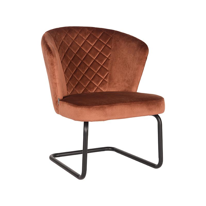Fauteuil Flow - Rust - Fluweel Fauteuil Flow - Rust - Fluweel