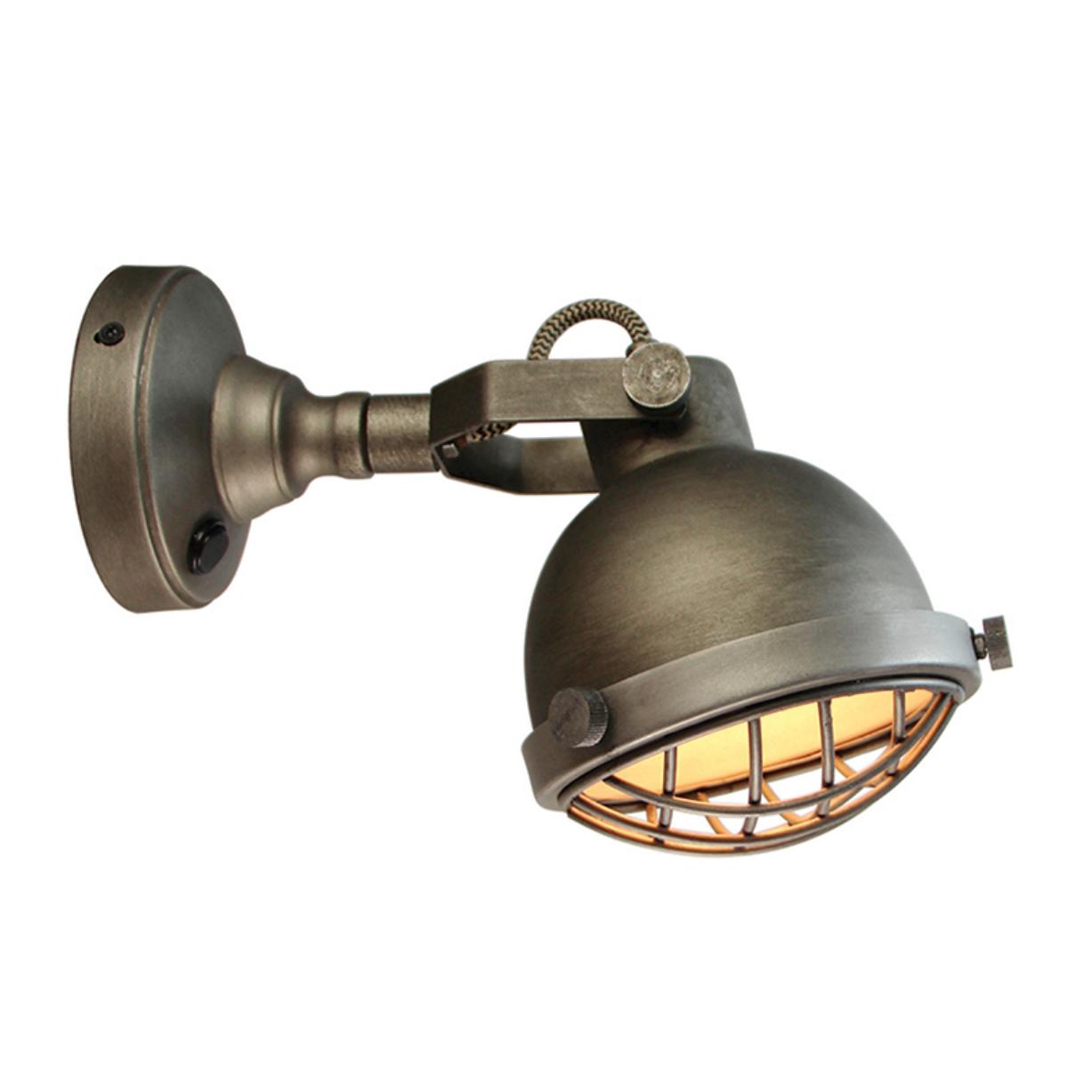 Wandlamp Cas - Grijs - Metaal - L Wandlamp Cas - Grijs - Metaal - L