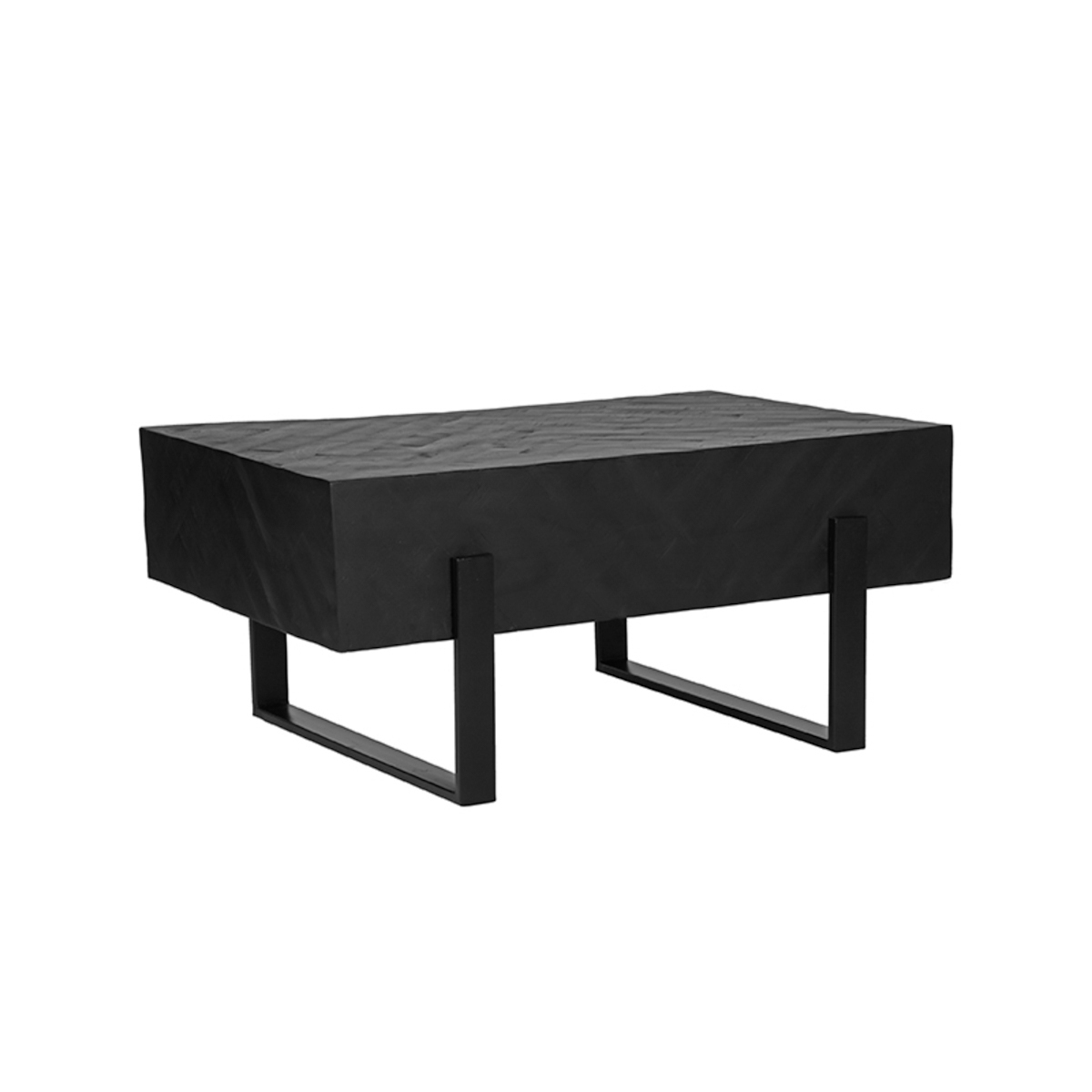 Salontafel Float - Zwart - Mangohout