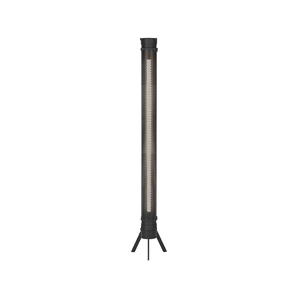 Vloerlamp Tube - Zwart - Metaal