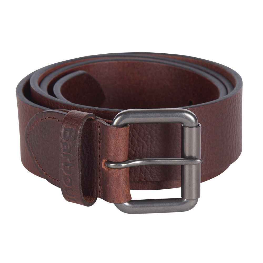 allanton leather belt brown pebble