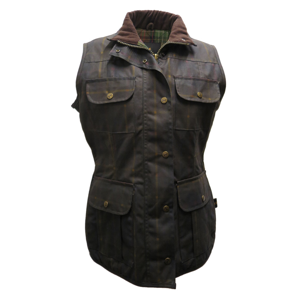 Hunter Outdoor Aviemore Wax gilet Tartan