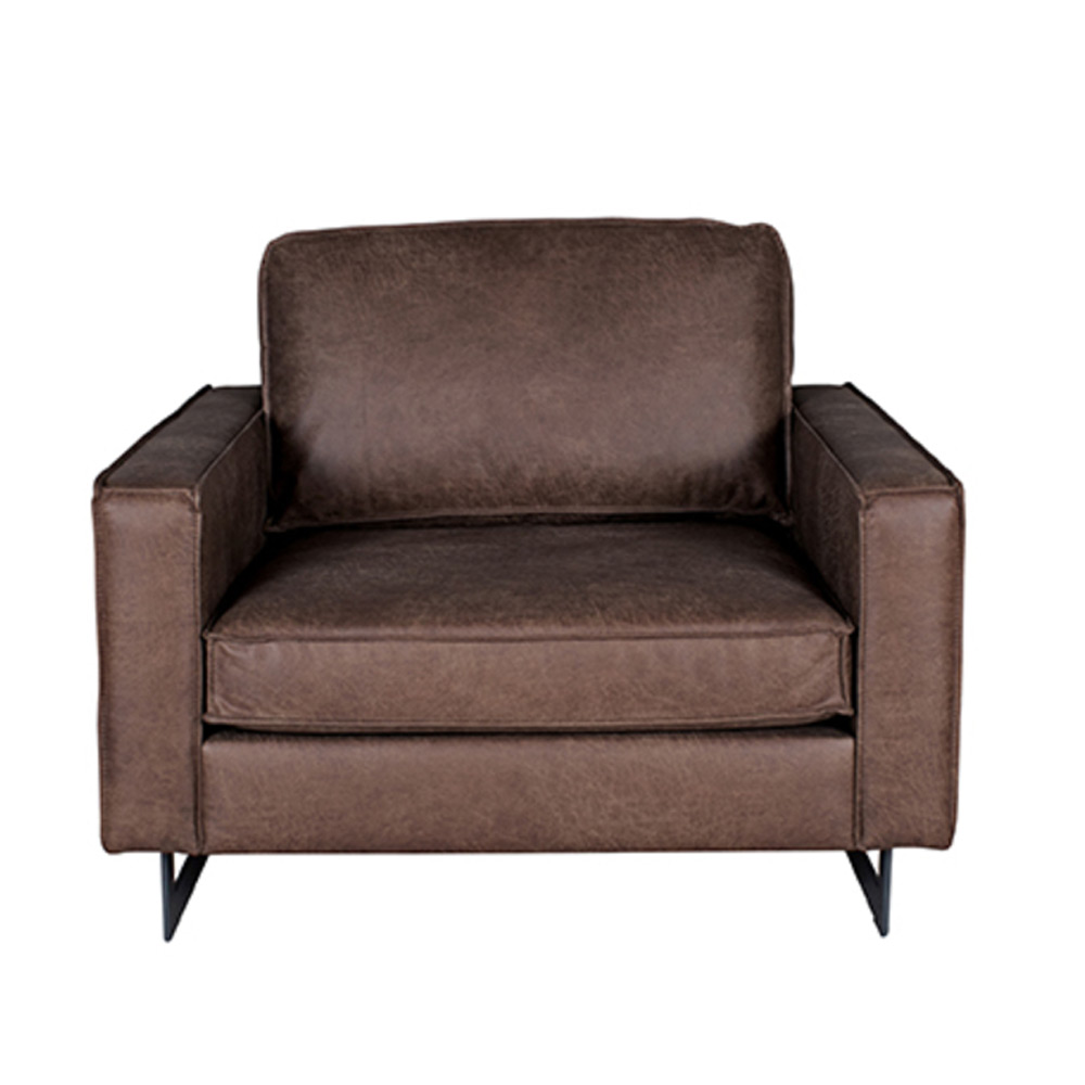 Bank Arezzo - Bruin - Microfiber - 1-Zits Bank Arezzo - Bruin - Microfiber - 1-Zits
