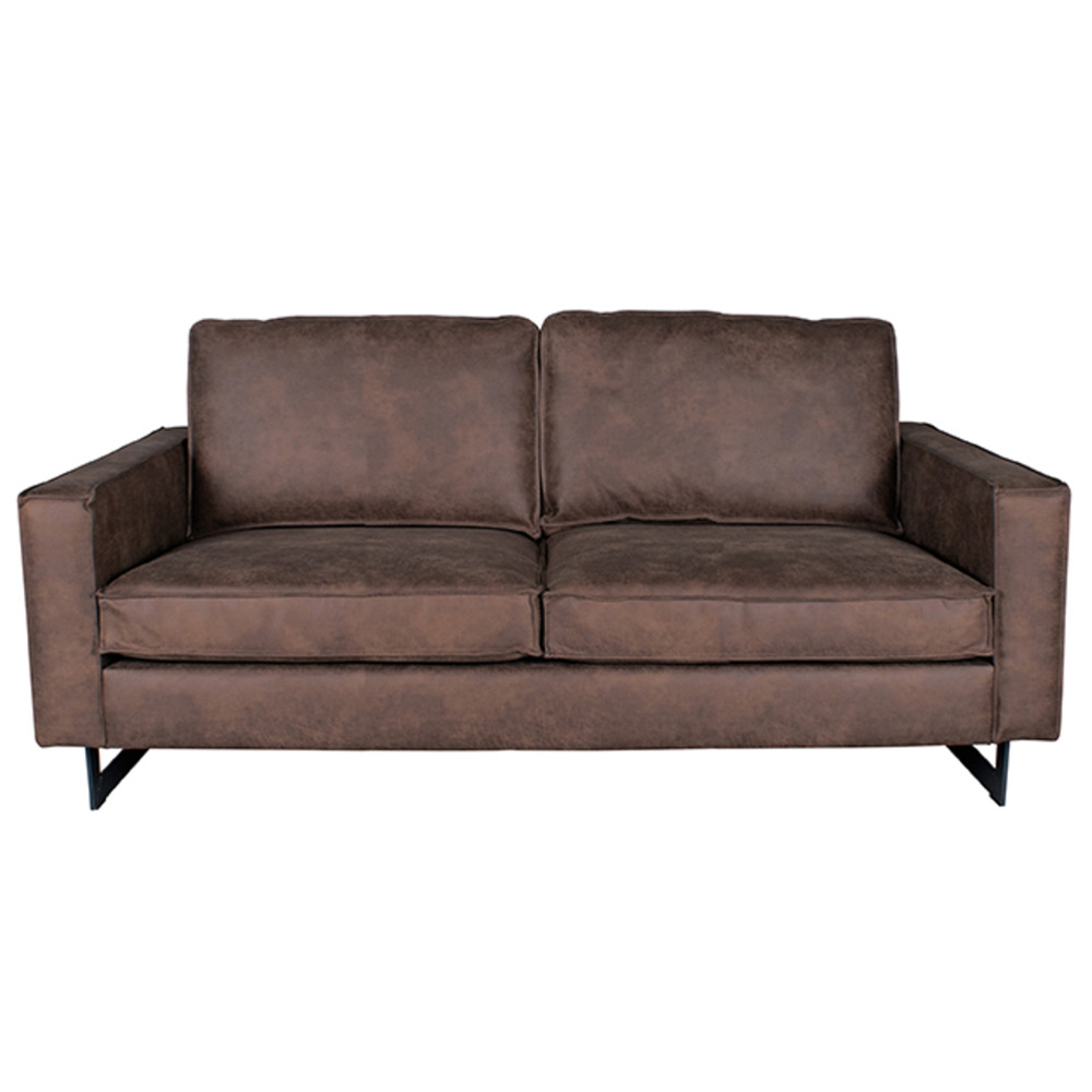 Bank Arezzo - Bruin - Microfiber - 2-Zits Bank Arezzo - Bruin - Microfiber - 2-Zits