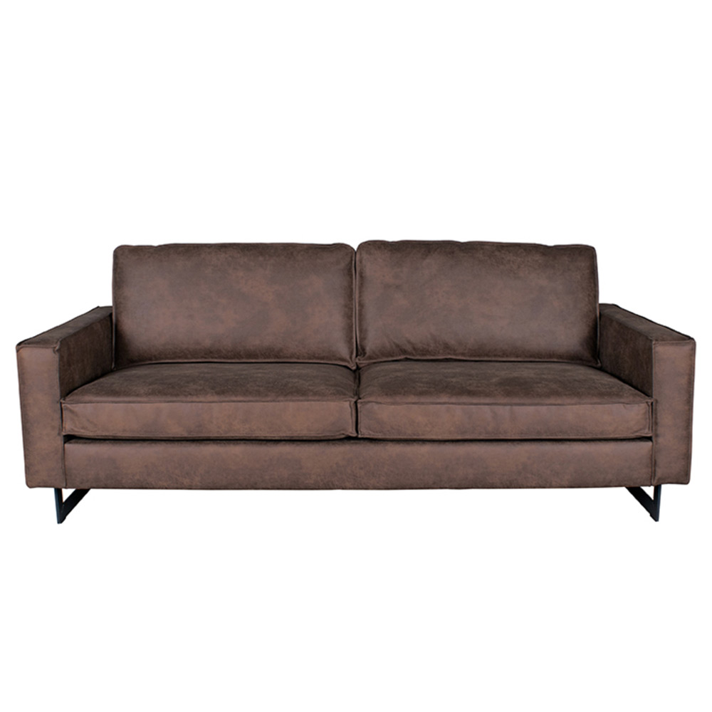 Bank Arezzo - Bruin - Microfiber - 3-Zits Bank Arezzo - Bruin - Microfiber - 3-Zits