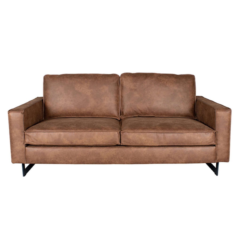 Bank Arezzo - Cognac - Microfiber - 2-Zits Bank Arezzo - Cognac - Microfiber - 2-Zits