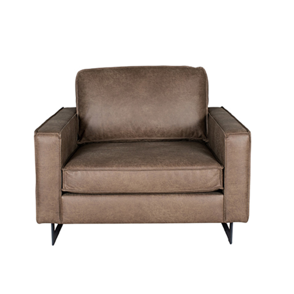 Bank Arezzo - Taupe - Leder - 1-Zits Bank Arezzo - Taupe - Leder - 1-Zits