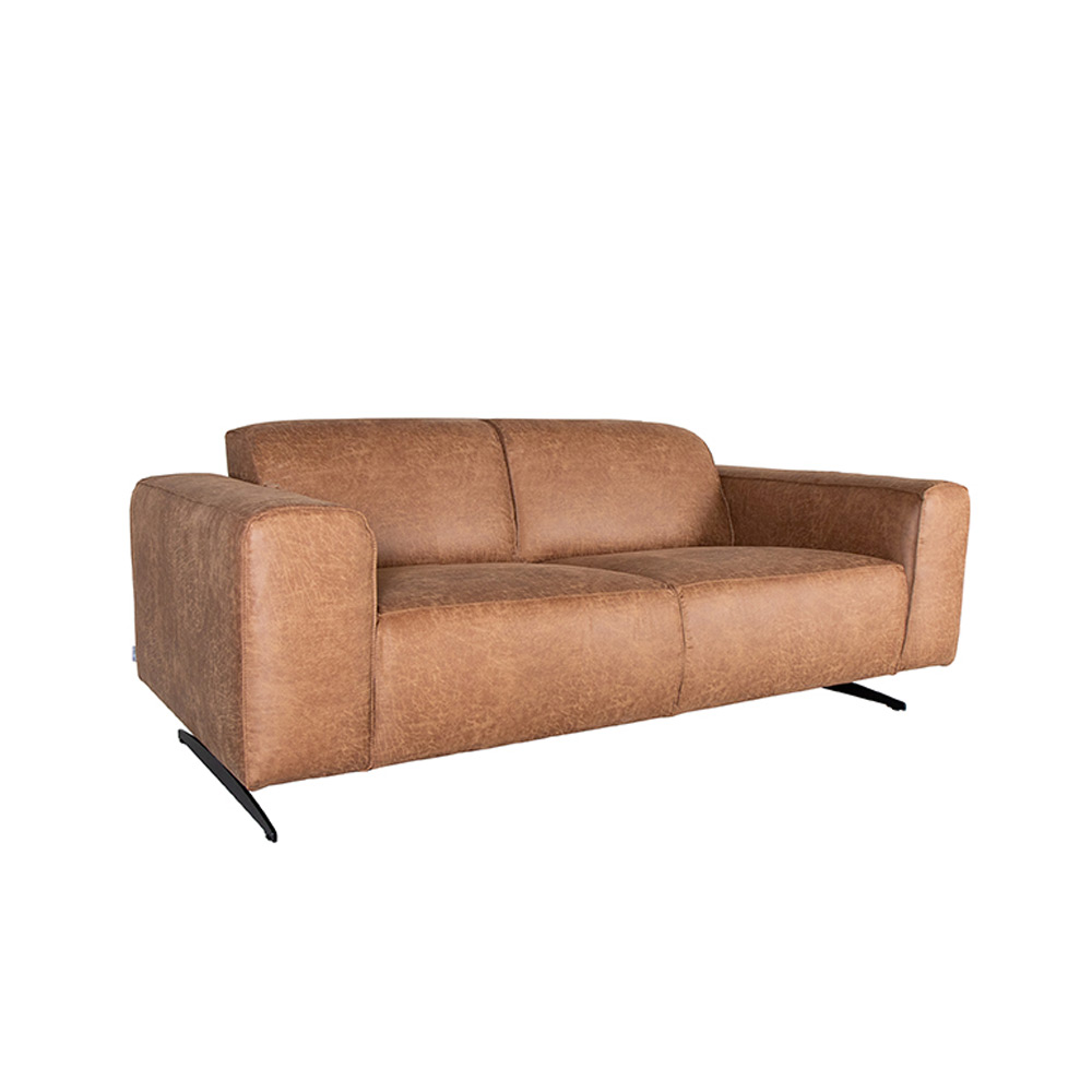 Bank Modena - Cognac - Microfiber - 2-Zits Bank Modena - Cognac - Microfiber - 2-Zits