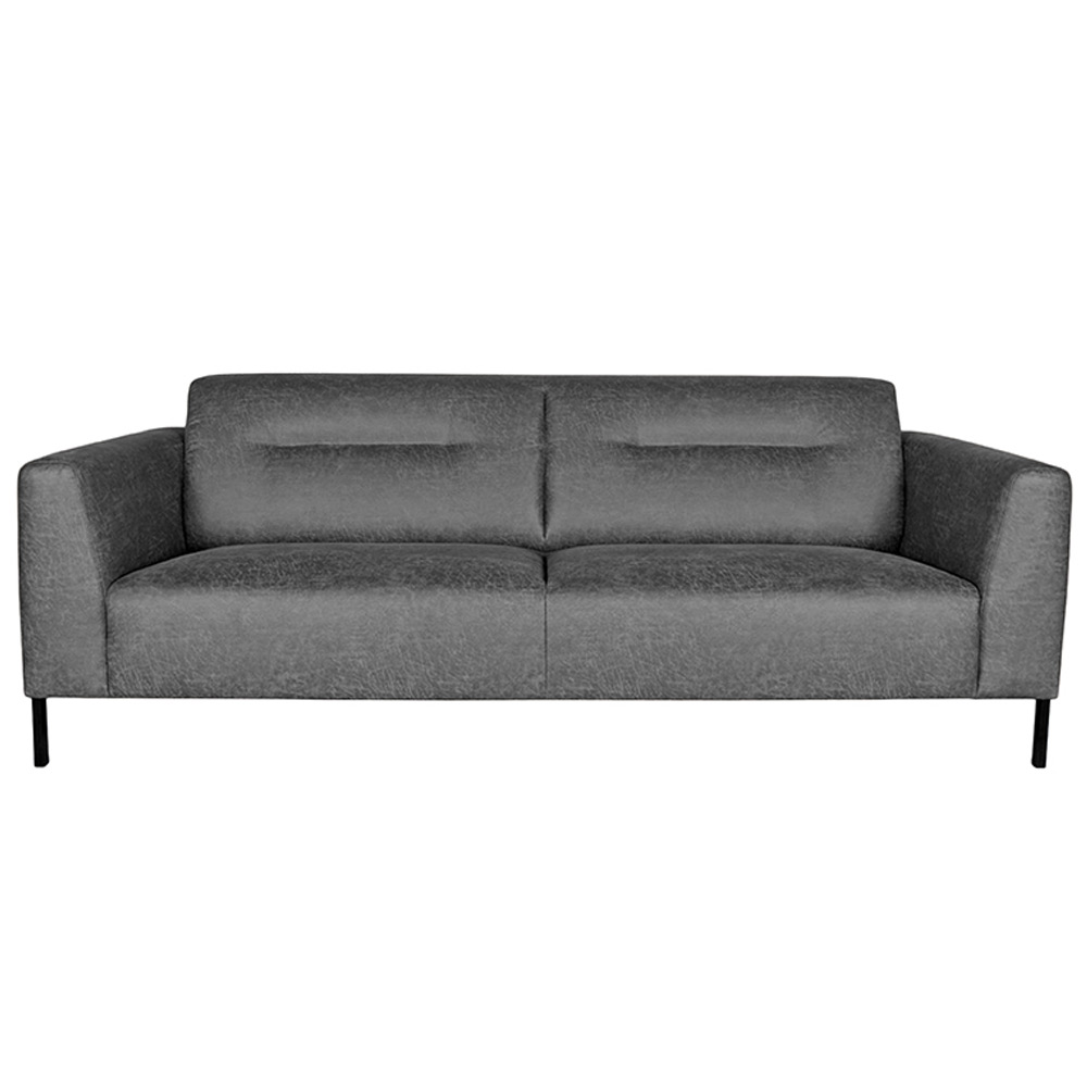 Bank Napoli - Antraciet - Microfiber - 3-Zits Bank Napoli - Antraciet - Microfiber - 3-Zits
