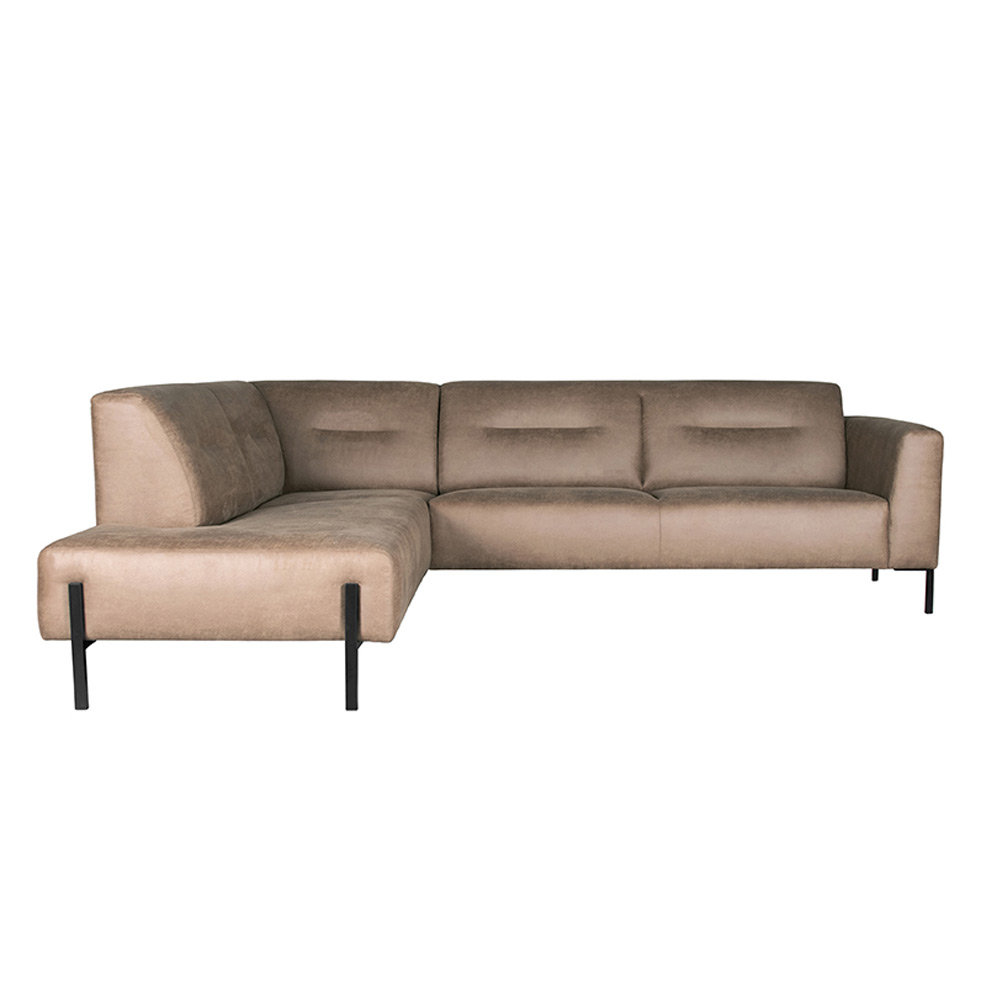 Bank Napoli Ottomane + 2.5-Zits - Taupe - Micro Suede Bank Napoli Ottomane + 2.5-Zits - Taupe - Micro Suede